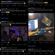 Fans react as streamer smashes his screen with a sledgehammer (Image via X/@scubaryan_)